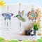 6 Pcs Diamond Painting Suncatchers Double Sided Diamond Art Suncatcher Mandala 5D DIY Diamond Painting Wind Chimes Paint by Number Diamond Art Kits for Adults Hanging Ornaments